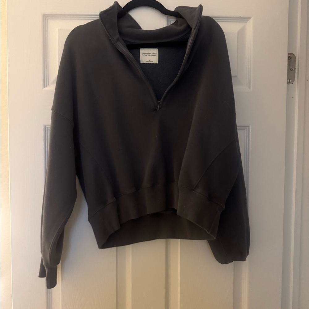 Abercrombie & Fitch Blue/Gray  Fleece Hoodie